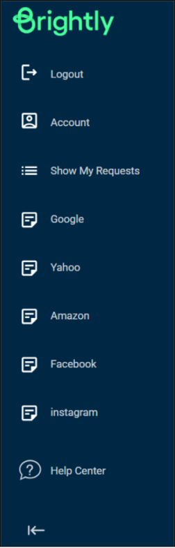 Brightly Help Menu